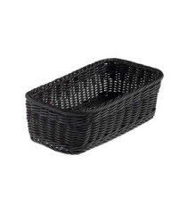 Cestino rettangolare Vanity - in PPL - 32,5x17,5x10 cm - nero - Leone