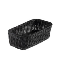 Cestino rettangolare Vanity - in PPL - 32,5x17,5x10 cm - nero - Leone