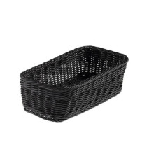 Cestino rettangolare Vanity - in PPL - 32,5x17,5x10 cm - nero - Leone
