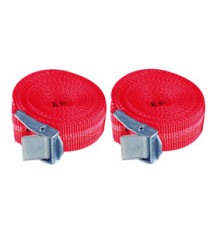 Cinghie - con fibia in metallo - per carichi fino a 250 kg - 25 mm x 2,5 m - Valex