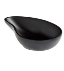 Ciotola a goccia fingerfood - 10 x 6,5 x 2,4 cm - melamina - nero - Leone