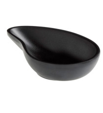 Ciotola a goccia fingerfood - 10 x 6,5 x 2,4 cm - melamina - nero - Leone