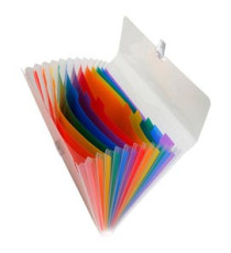Classificatore Crystal - 13 tasche - PP - 33x25 cm - Exacompta