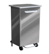 Contenitore a pedale Gastro - 90 L - acciaio lucido - Stilcasa