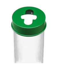 Contenitore da terra per batterie esauste - 27x100 cm - 10 L - trasparente - Medial