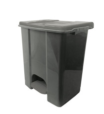 Contenitore mobile Ecoconti - a pedale - 60 L - plastica riciclata - grigio - Medial