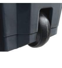 Contenitore mobile Ecoconti - a pedale - 80 L - plastica riciclata - grigio - Medial