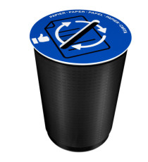 Coperchio raccolta carta - per cestino 133R - diametro 38 cm - PVC - blu - Cep