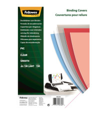 Copertine Clear - A4 - 150 micron - PVC - neutro trasparente - Fellowes - scatola 100 pezzi