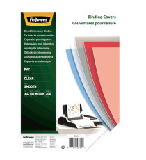 Copertine Clear - A4 - 200 micron - PVC - neutro trasparente - Fellowes - scatola 100 pezzi