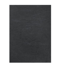 Copertine per rilegatura - A4 - cartoncino groffrato semilpelle - 250 gr - nero - Fellowes - conf.100 pezzi