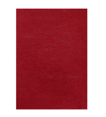 Copertine per rilegatura - A4 - cartoncino groffrato semilpelle - 250 gr - rosso - Fellowes - conf.100 pezzi