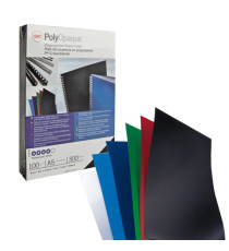 Copertine PolyOpaque - A4 - 300 micron - PPL -  nero coprente - GBC - conf. 100 pezzi