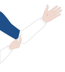 Coprimaniche monouso - 40 cm - LDPE - bianco - Worker - conf. 100 pezzi