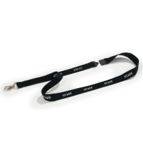 Cordoncini portabadge stampa staff - nero - 44 cm - Durable - conf. 10 pezzi
