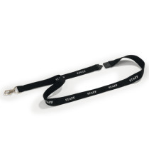 Cordoncini portabadge stampa staff - nero - 44 cm - Durable - conf. 10 pezzi
