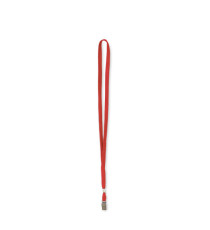 Cordoncino per portabadge - 49 x 1 cm - rosso - Lebez - conf. 100 pezzi