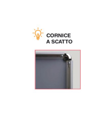 Cornice a scatto ST - autoportante - bifacciale - 7 x 100 cm