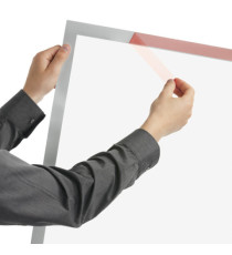 Cornice adesiva Duraframe Poster A2 - 42 x 59, 4 cm - argento - Durable
