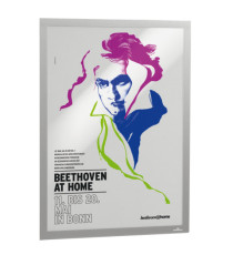 Cornice adesiva Duraframe Poster A2 - 42 x 59, 4 cm - argento - Durable