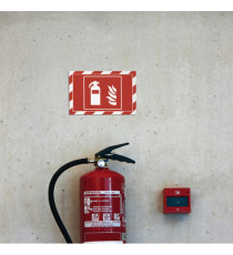 Cornice Duraframe Security - adesiva - pannello magnetico - A4  (21 x 29,7 cm) - rosso/bianco - Durable