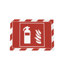 Cornice Duraframe Security - adesiva - pannello magnetico - A4  (21 x 29,7 cm) - rosso/bianco - Durable
