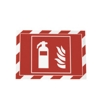 Cornice Duraframe Security - adesiva - pannello magnetico - A4  (21 x 29,7 cm) - rosso/bianco - Durable