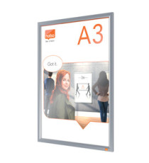 Cornice Impression PRO - a clip - A3 - alluminio - Nobo