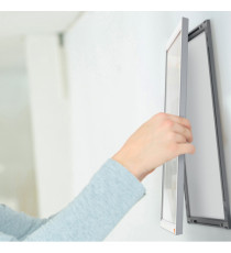 Cornice Impression PRO - a clip - A4 - alluminio - Nobo