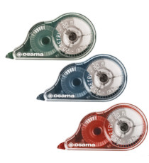Correttore a nastro 20 Metri - 5 mm x 20 m - involucro colori assortiti Urban - Osama - conf. 36 pezzi