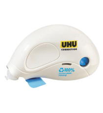 Correttore a nastro Compact Correction - 5 mm x 10 mt - plastica riciclata - Uhu