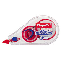 Correttore a nastro Mini Pocket Mouse - 5 mm x 6 mt - colori assortiti - Tipp-Ex - conf. 10 pezzi