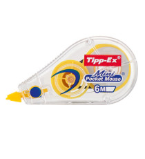 Correttore a nastro Mini Pocket Mouse - 5 mm x 6 mt - colori assortiti - Tipp-Ex - conf. 10 pezzi
