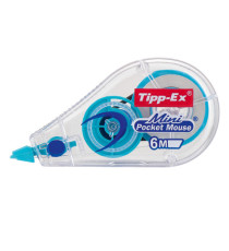 Correttore a nastro Mini Pocket Mouse - 5 mm x 6 mt - colori assortiti - Tipp-Ex - conf. 10 pezzi