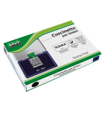 Cuscinetto per timbri - 12,5 x 8,5 cm - blu - Lebez