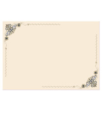 Diplomi - stampa offset volute - A3 - 120 gr - avorio - Sadoch - conf. 10 pezzi