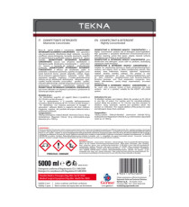 Disinfettante detergente - per superfici - super concentrato - 5 lt - Tekna
