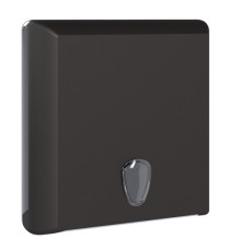 Dispenser asciugamani Ecolored piegati a Z/C - 29 x 10,5 x 30,5 cm - vesuvian black - Mar Plast
