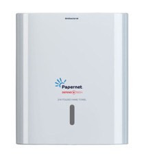 Dispenser asciugamani piegati a Z/W Hi-Tech - 29 x 10,8 x 33,6 cm - bianco - Papernet