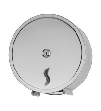 Dispenser carta igienica Brinox rotolo Mini Jumbo - 26 x 12,7 x 26,5 cm -rotolo diametro 23 cm - acciaio inox - Medial