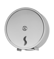 Dispenser carta igienica Brinox rotolo Mini Jumbo - 26 x 12,7 x 26,5 cm -rotolo diametro 23 cm - acciaio inox - Medial