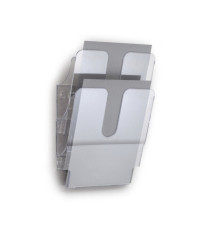 Display da parete Flexiplus - 2 tasche A4 - trasparente - Durable