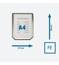 Display verticale A4 per colonnine 600 G - Stilcasa