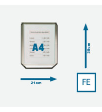 Display verticale A4 per colonnine 600 G - Stilcasa