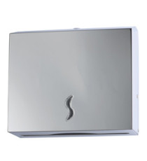 Distributore asciugamani piegati C/Z - Brinox - 28x10,2x26,5 cm - acciaio inox - capacità 200 fogli - grigio - Medial