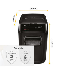 Distruggidocumenti AutoMax 150C - a frammenti - 32L - Fellowes