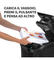 Distruggidocumenti Automax 600m - a microframmenti - 83lt - Fellowes