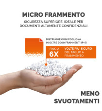 Distruggidocumenti Automax 600m - a microframmenti - 83lt - Fellowes