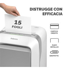 Distruggidocumenti LX-211 - a microframmenti - bianco - Fellowes
