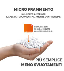 Distruggidocumenti LX-221 - a microframmenti - nero - Fellowes